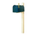Special Lite Products || Mid Modern Dylan Curbside Mailbox and Post, Blue