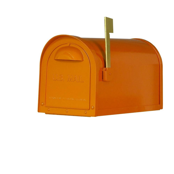 Special Lite Products || Mid Modern Dylan Curbside Mailbox, Orange