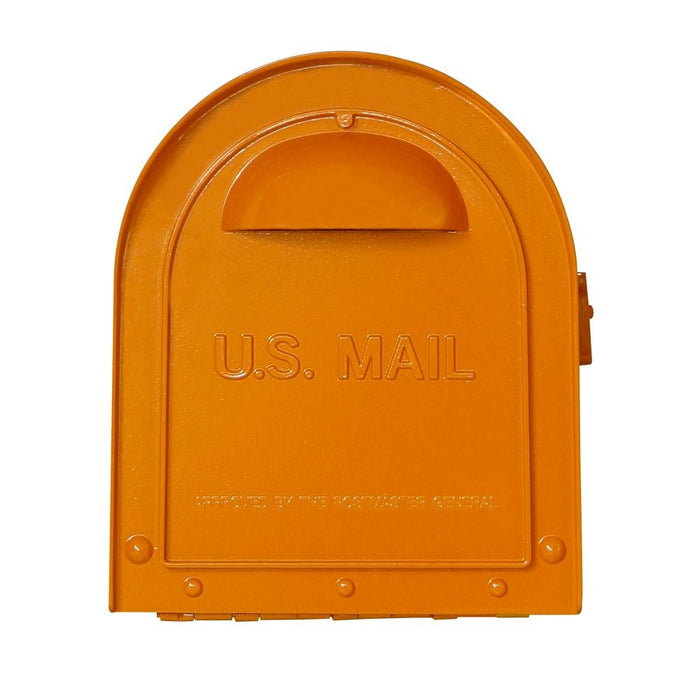 Special Lite Products || Mid Modern Dylan Curbside Mailbox, Orange