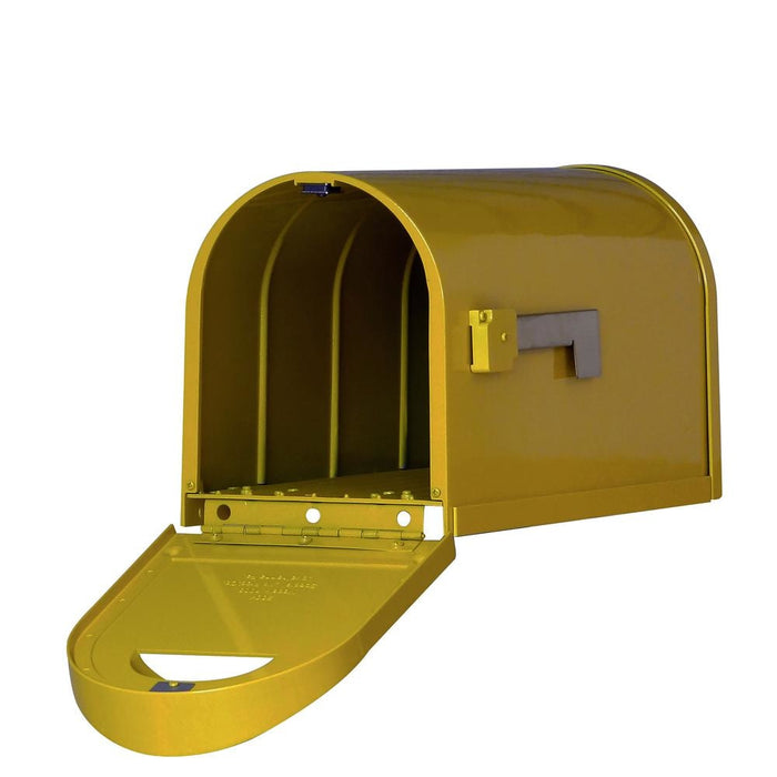 Special Lite Products || Mid Modern Dylan Curbside Mailbox, Yellow
