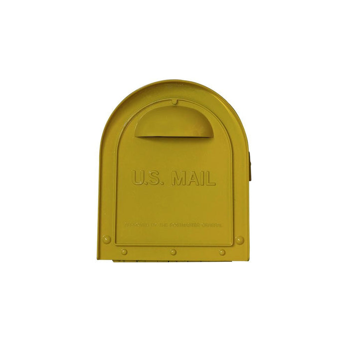 Special Lite Products || Mid Modern Dylan Curbside Mailbox, Yellow