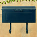 Special Lite Products || Mid Modern Nash Horizontal Mailbox, Blue