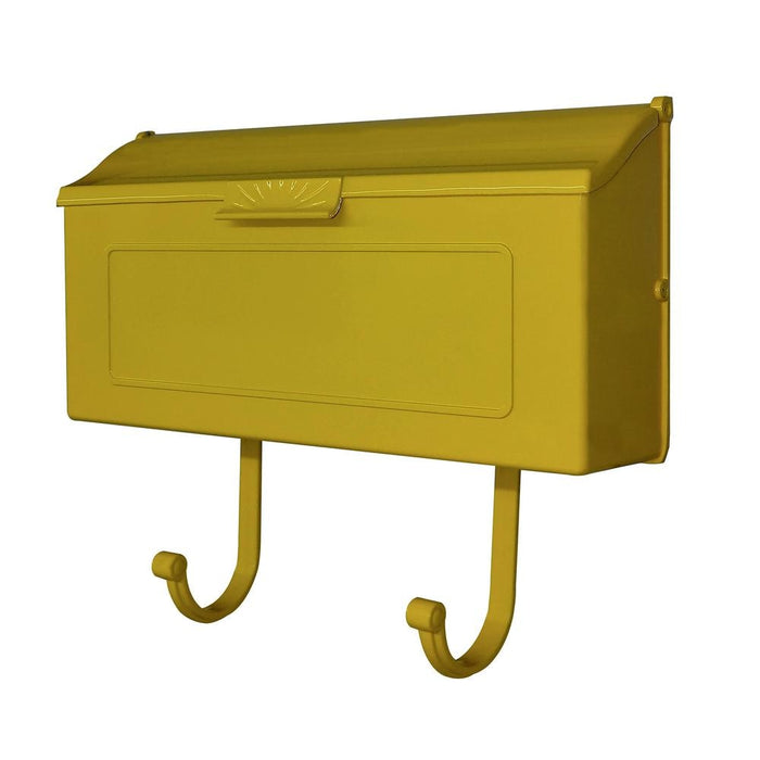 Special Lite Products || Mid Modern Nash Horizontal Mailbox, Yellow