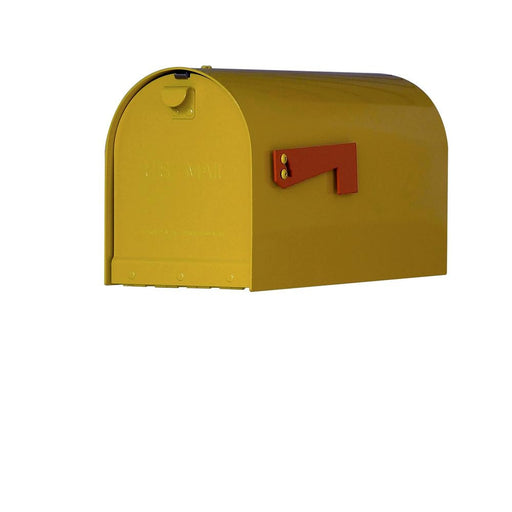 Special Lite Products || Mid Modern Rigby Curbside Mailbox, Yellow
