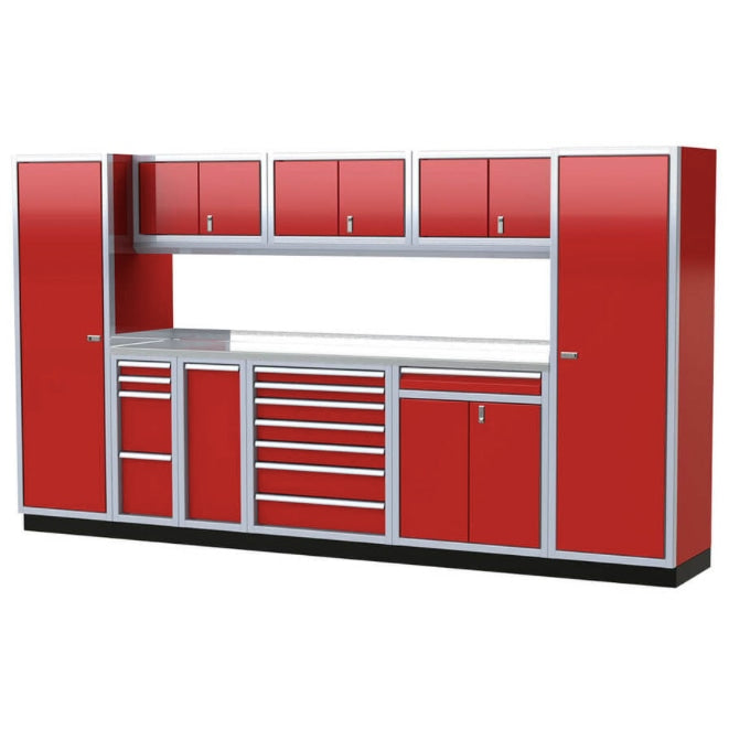 Moduline || Moduline Pro 10 Piece Cabinet Combination PGC012-03X Red
