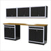 Moduline || Moduline Pro 6 Garage Cabinet Combination 9' Wide PGC009-03X Black Aluminium