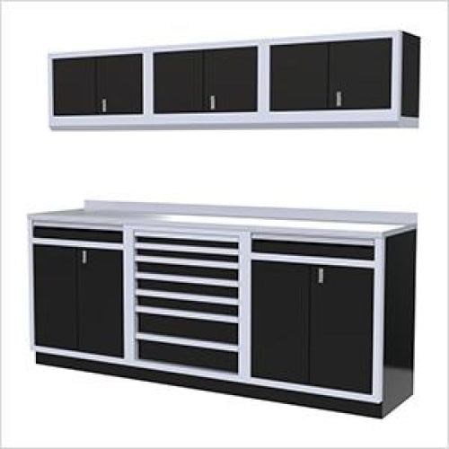 Moduline || Moduline Pro 7 Piece Cabinet Combination PGC008-05X Black Aluminium