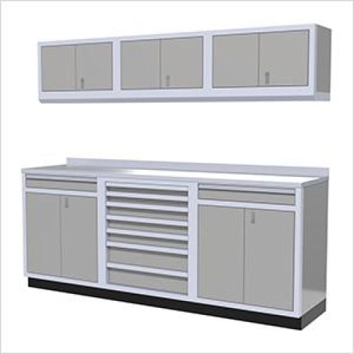 Moduline || Moduline Pro 7 Piece Cabinet Combination PGC008-05X Grey Aluminium
