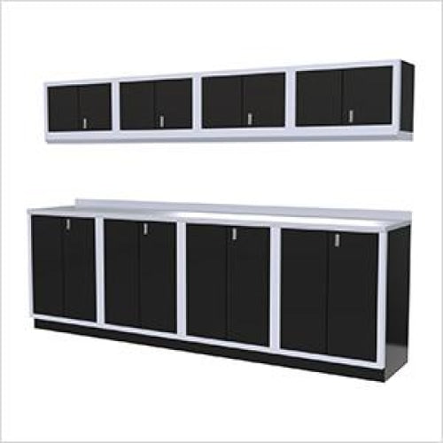 Moduline || Moduline Pro 9 Piece Cabinet Combination PGC010-01X Black Aluminium