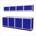 Moduline || Moduline Pro 9 Piece Cabinet Combination PGC010-01X Blue Aluminium