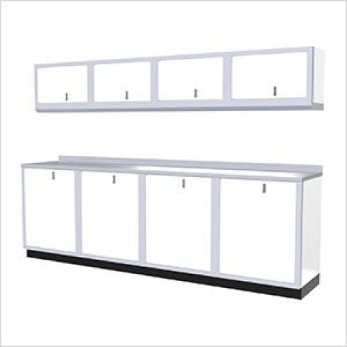 Moduline || Moduline Pro 9 Piece Cabinet Combination PGC010-01X White Aluminium