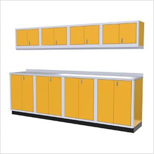 Moduline || Moduline Pro 9 Piece Cabinet Combination PGC010-01X Yellow Aluminium