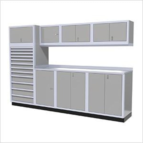 Moduline || Moduline Pro 9 Piece Cabinet Combination PGC010-04X Grey Aluminium