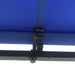 Aleko Products || Motorized Retractable Black Frame Patio Awning 10 x 8 Feet - Blue