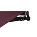Aleko Products || Motorized Retractable Black Frame Patio Awning 10 x 8 Feet - Burgundy