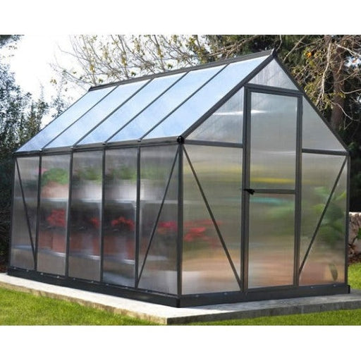 Canopia by Palram || Mythos 6 ft. x 10 ft. Greenhouse Kit - Grey Structure & Twinwall Panels