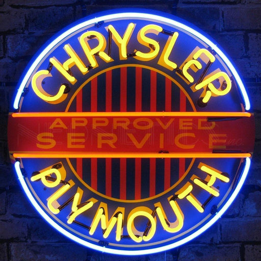 Neonetics || Neonetics Chrysler Plymouth Neon Sign With Backing 5CRYPL