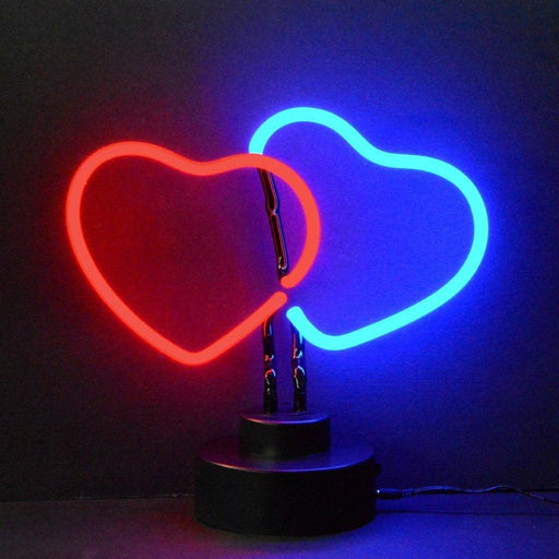 Neonetics || Neonetics Double Hearts Neon Sculpture 4HEART