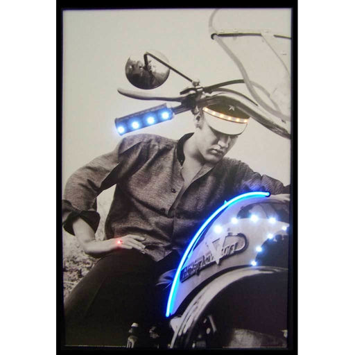 Neonetics || Neonetics Elvis On Motorcycle Neon/LED Picture 3ELVIS