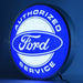 Neonetics || Neonetics Ford Authorized Service 15 Inch Backlit LED Lighted Sign 7FORDS