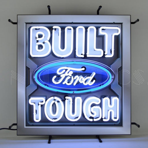 Neonetics || Neonetics Ford - Built Ford Tough Neon Sign With Backing 5FRBFT