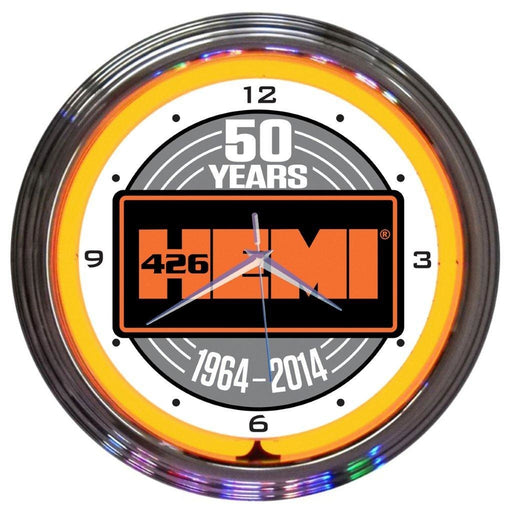 Neonetics || Neonetics Hemi 50Th Anniversary Neon Clock 8MPORA