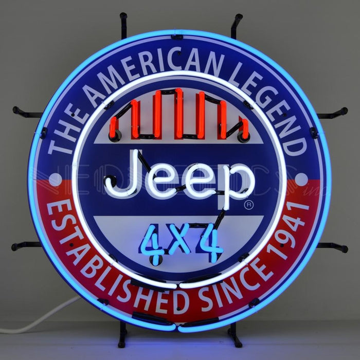 Neonetics || Neonetics Jeep 4X4 The American Legend Neon Sign 5JEEPA