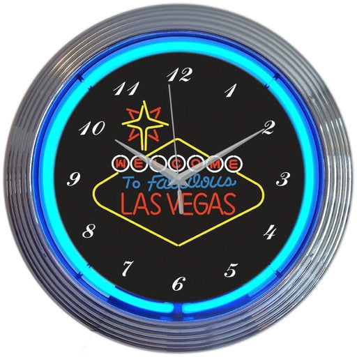 Neonetics || Neonetics Las Vegas Sign Neon Clock 8VEGSN