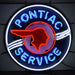 Neonetics || Neonetics Pontiac Service Neon Sign With Backing 5PONBK