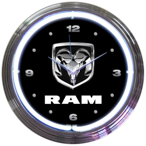 Neonetics || Neonetics Ram Neon Clock 8RAMXX