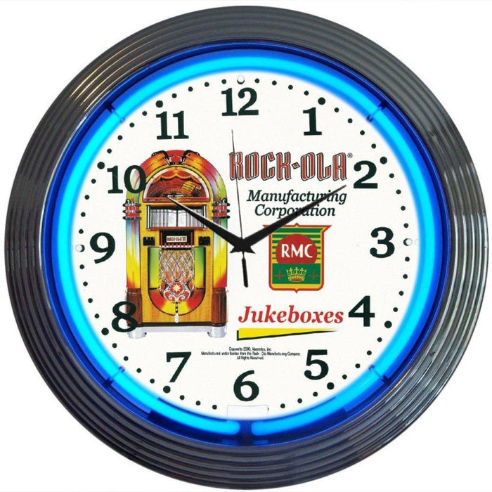 Neonetics || Neonetics Rock-Ola Jukebox Neon Clock 8ROCXX