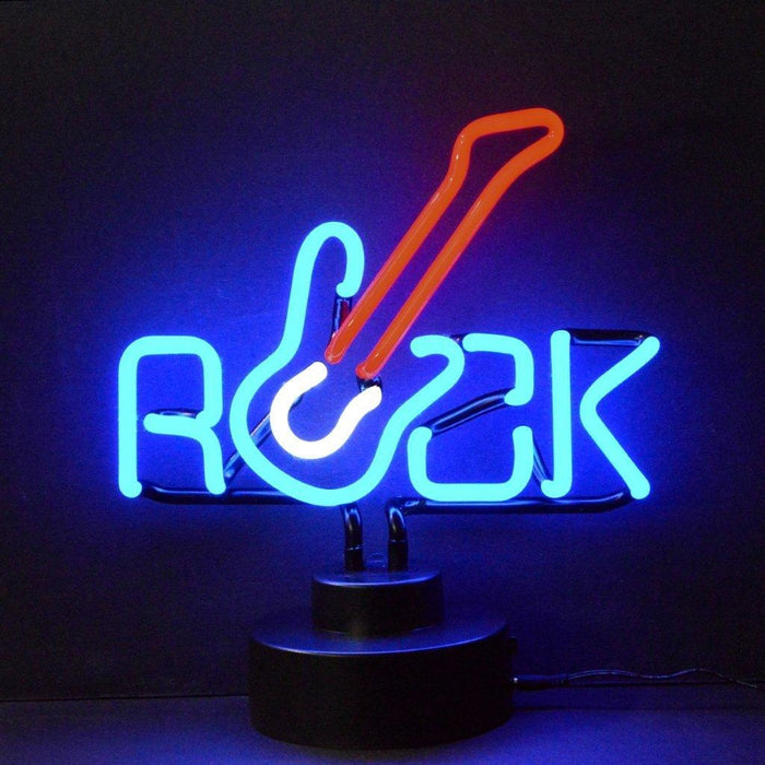 Neonetics || Neonetics Rock With Guitar Neon Sculpture 4ROCKX