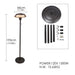 inQ Boutique || Outdoor Freestanding Electric Patio Heater, Infrared Heater