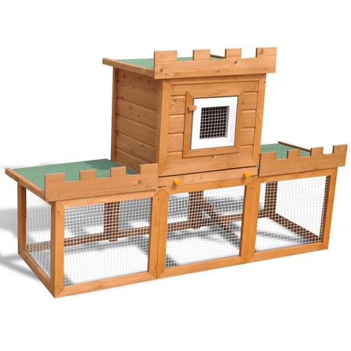 vidaXL || Outdoor Large Rabbit Hutch House Pet Cage Single House 170173