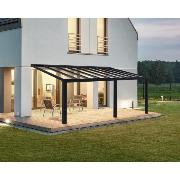 Canopia by Palram || Palram – Canopia Stockholm 11x22 Patio Cover Kit - Gray Clear (HG9461)