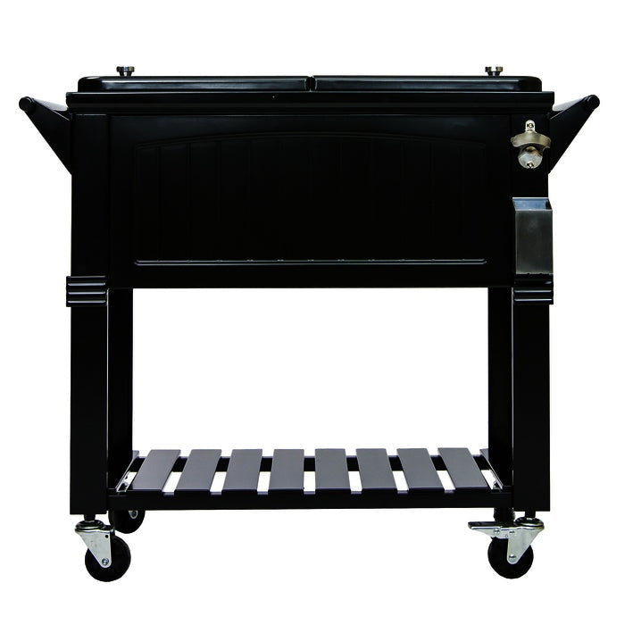Permasteel || Permasteel - Furniture Style Patio Cooler - 80Qt. BLACK