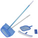 vidaXL || Pool Cleaning Set Brush 2 Leaf Skimmers 1 Telescopic Pole 90505