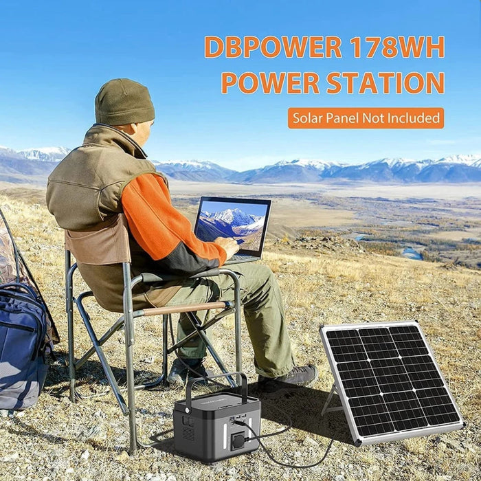 inQ Boutique || Portable Power Station, 110V/250W Backup Lithium Battery Pure Sine Wave AC Outlet Solar Generator Supply for Emergency Outdoor Travel Camping Fishing Hunting CPAP