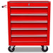 vidaXL || Red Workshop Tool Trolley 5 Drawers 141954