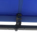 Aleko Products || Retractable Black Frame Patio Awning 10 x 8 Feet - Blue
