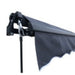 Aleko Products || Retractable Black Frame Patio Awning 12 x 10 Feet - Gray