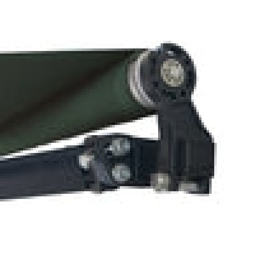 Aleko Products || Retractable Black Frame Patio Awning 13 x 10 Feet - Green