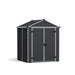 Canopia by Palram || Rubicon 6 ft. x 10 ft. Shed Kit - Dark Grey