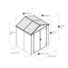 Canopia by Palram || Rubicon 6 ft. x 12 ft. Shed Kit - Dark Grey