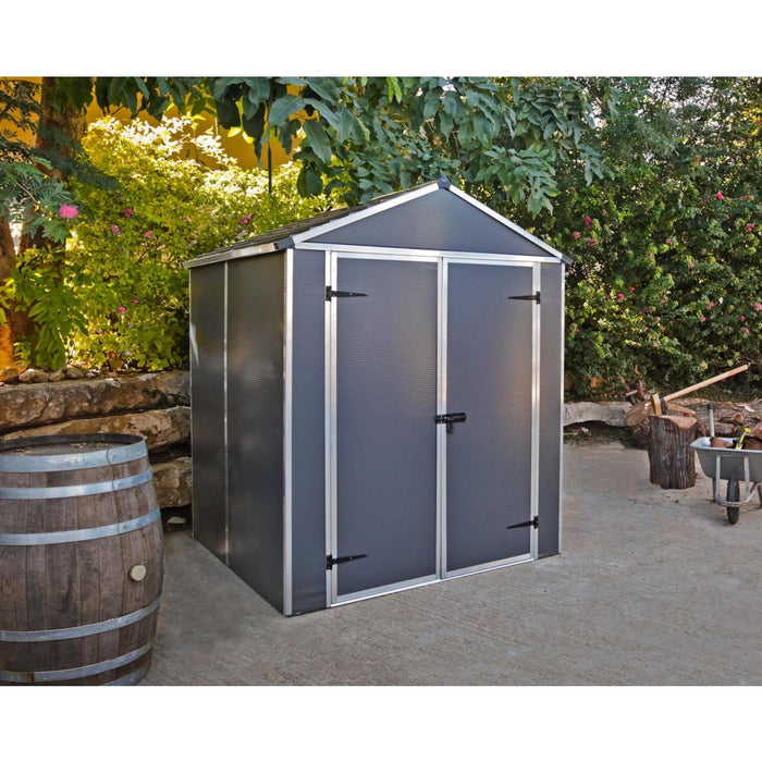 Canopia by Palram || Rubicon 6 ft. x 5 ft. Shed Kit - Dark Grey