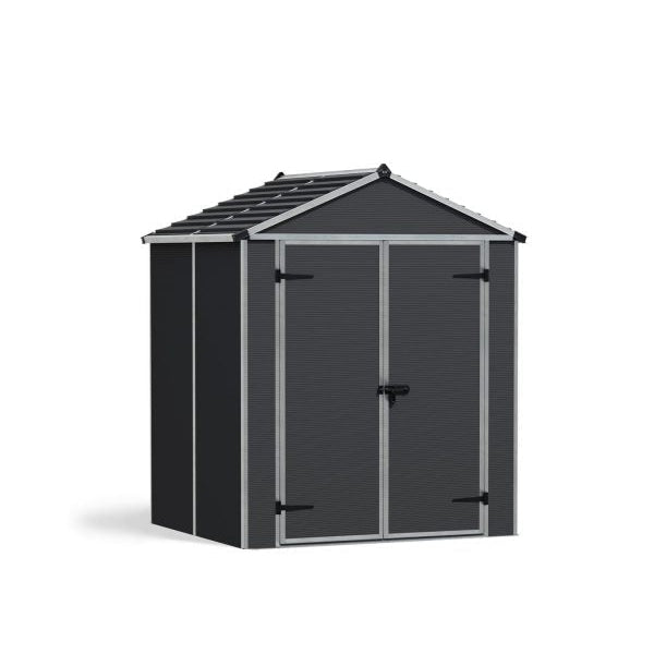 Canopia by Palram || Rubicon 6 ft. x 8 ft. Shed Kit - Dark Grey