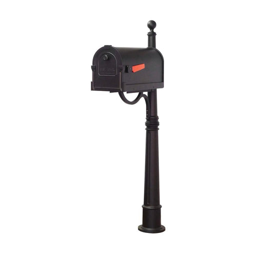 Special Lite Products || Savannah Curbside Mailbox and Ashland Decorative Aluminum Durable Mailbox Post with Ball Topper