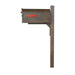 Special Lite Products || Savannah Curbside Mailbox and Wellington Direct Burial Mailbox Post Smooth, Copper