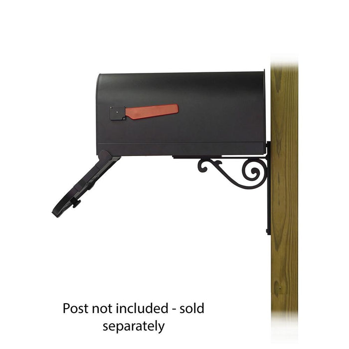 Special Lite Products || Savannah Curbside Mailbox with Baldwin front single mailbox mounting bracket