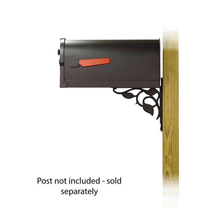 Special Lite Products || Savannah Curbside Mailbox with Floral front single mailbox mounting bracket